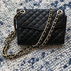 Rebecca Minkoff Black Quilted bag with Chain Strap